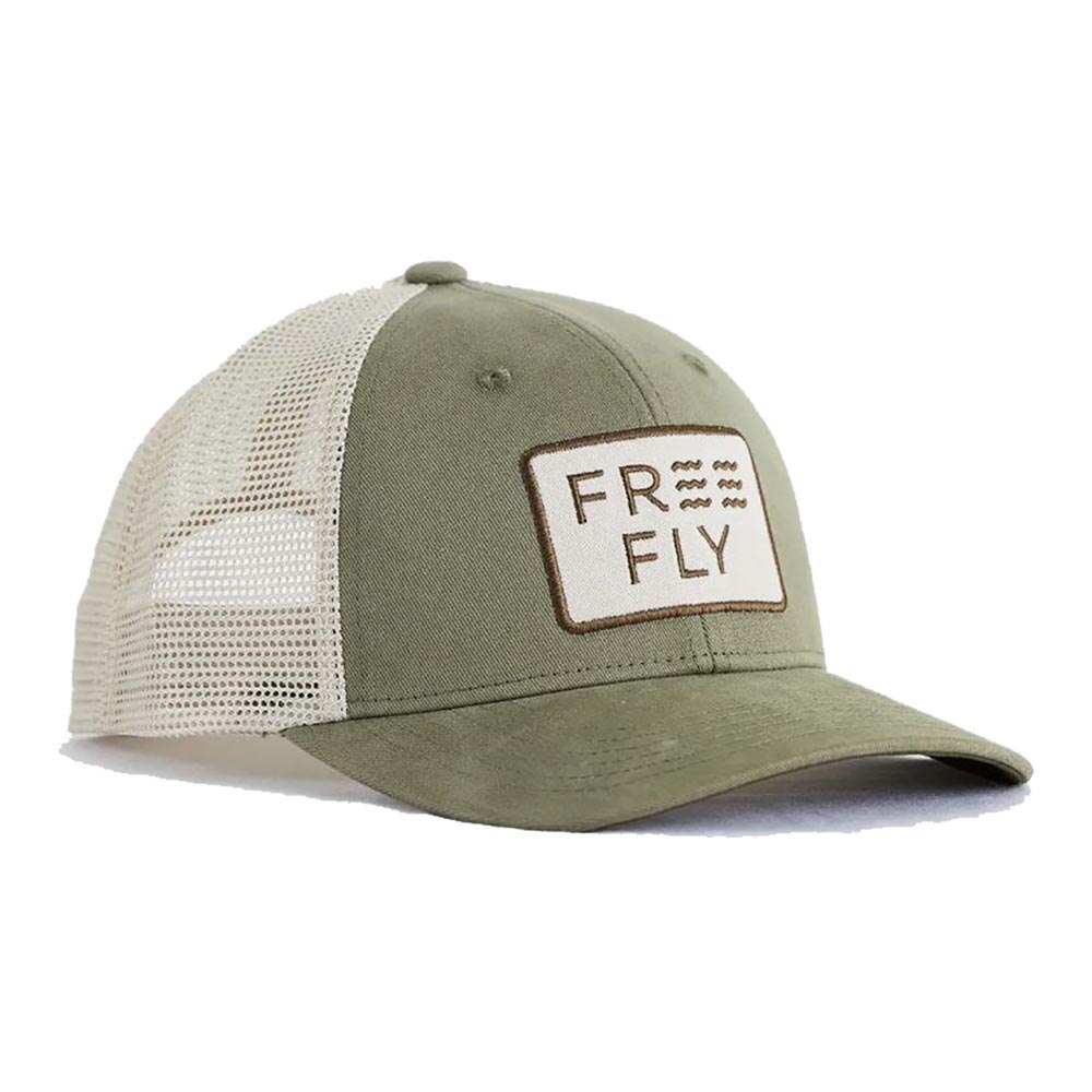 Free Fly Wave Trucker Hat in Capers Green